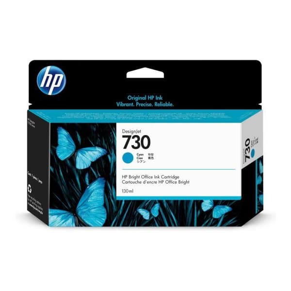 HP 730 bläckpatron - Cyan - Bläckstråle - Kapacitet 130 ml - HP märke