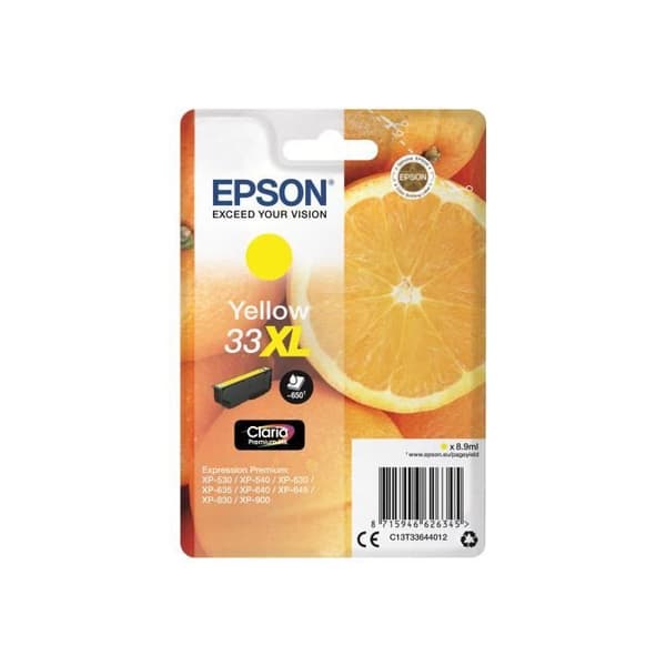 Epson 33XL Gul bläckpatron - XL - Original - Blister