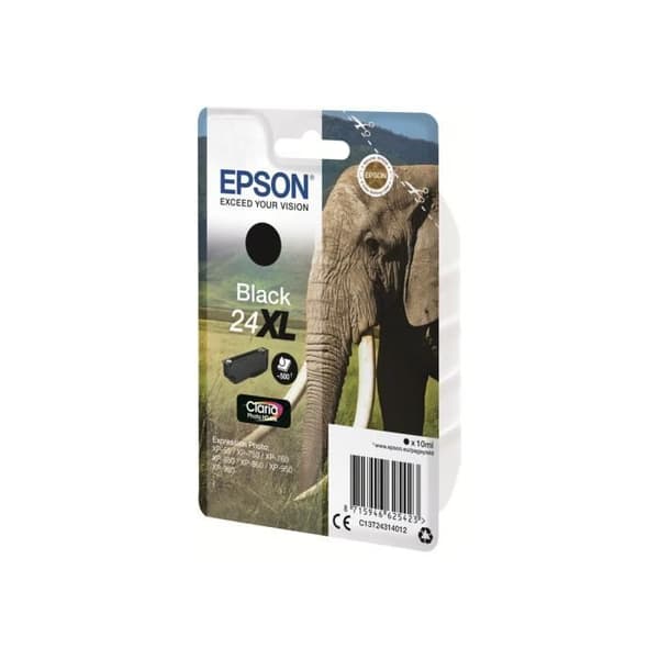 Epson 24XL 10ml XL svart originalbläckpatron för Expression Photo XP-55, 750, 760, 850, 860, 950, 960; Uttryck…