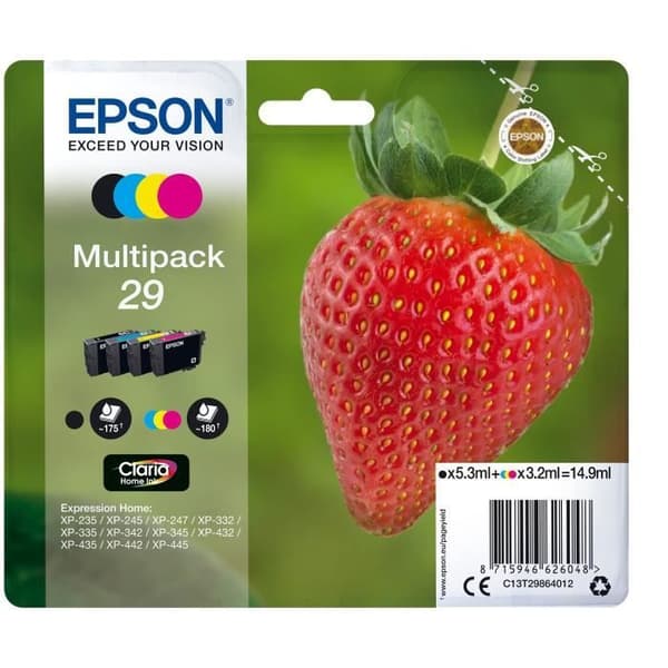 Epson bläckpatron JORDGubbsförpackning 4CL