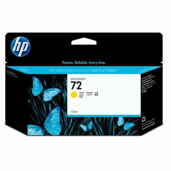 Alkunperäinen mustepatruuna HP 72 Keltainen
