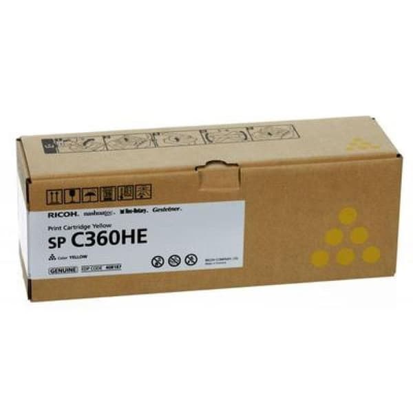 Ricoh Yellow Laser Toner Cartridge Standard Yield 5000 Pages - Kompatibel med Ricoh SP C360DNw