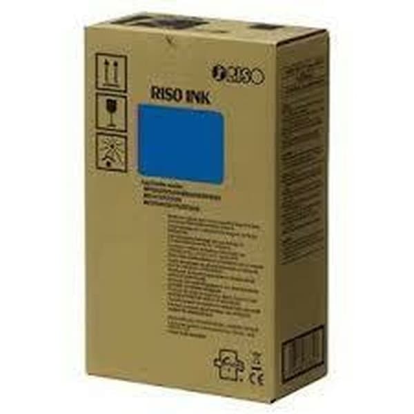 BEGAGNAD Original Bläckpatron RISO Blå (Renoverade A)