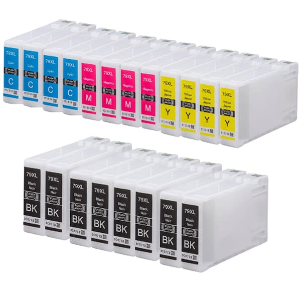 Pixojet Blekkpatroner Epson 79 XL - C13T79014010, 20 Pakke 700 ml