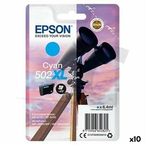 Original Bläckpatron Epson XP-5100 5105 WF2860DWF 2865DWF Turkos (10 antal)
