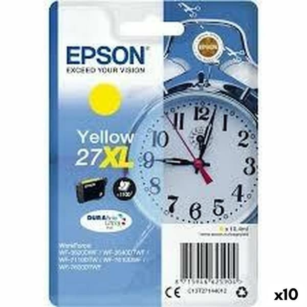 Kompatibel blækpatron Epson WF-3000 7000 - Nº27XL Gul (10 enheder)