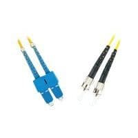Anslutningskabel - MicroConnect - ST/PC monomode - SC/PC monomode - 2 m - Gul optisk fiber