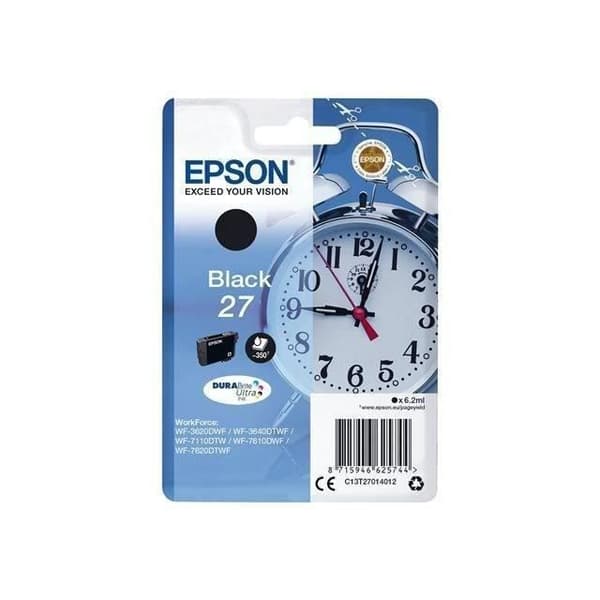 EPSON T2701 svart bläckpatron - väckarklocka (C13T27014012)