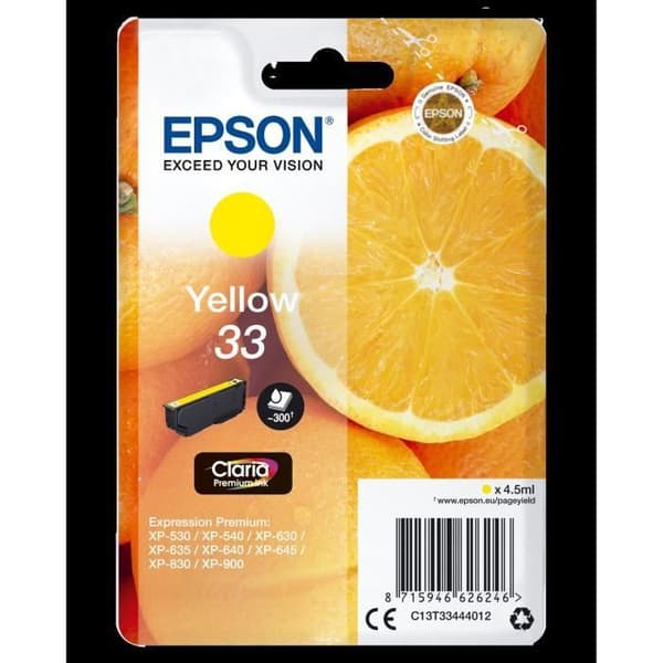 EPSON Bläckpatron T3344 Gul - Orange (C13T33444012)