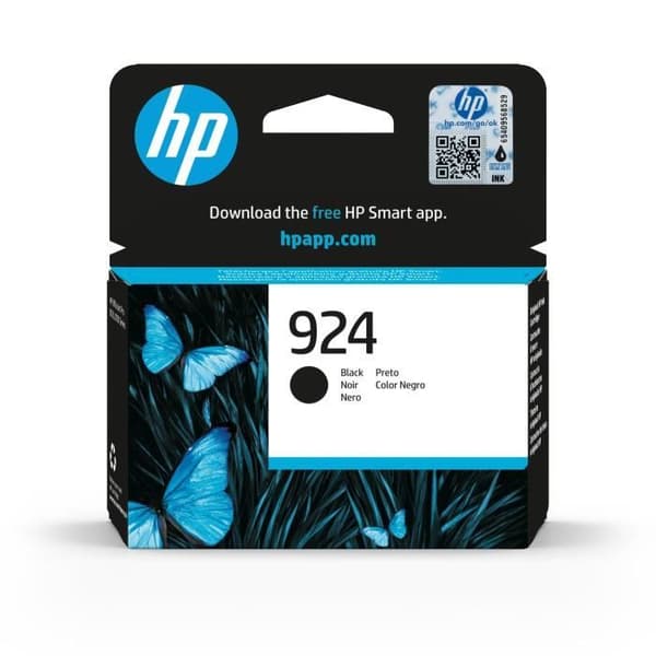 HP 924 äkta svart bläckpatron