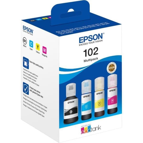 Epson bläckpatron PACK ECOTANK 102 4 FÄRGER
