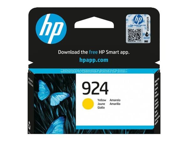Bläckpatron - HP - 924 - Gul - Professionell kvalitet - Bläckstråleskrivare - 1 enhet