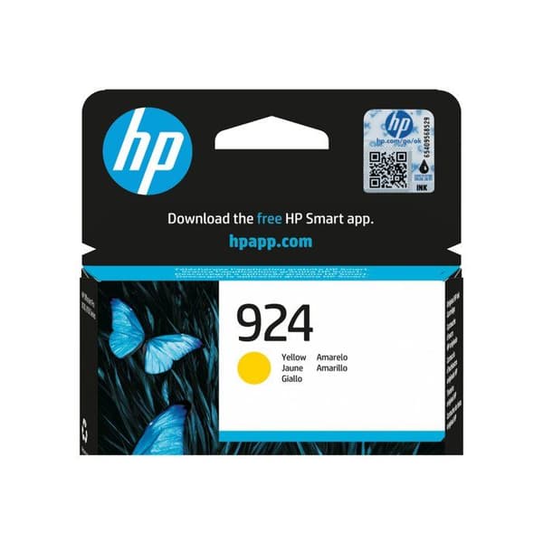 Bläckpatron - HP - 924 - Gul - Professionell kvalitet - Bläckstråleskrivare - 1 enhet