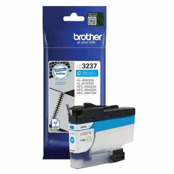 Original blækpatron Brother LC-3237C Cyan