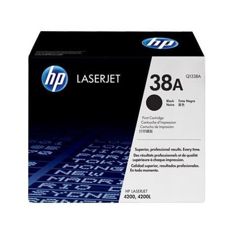 Original HP 38A LaserJet Tonerkassett - Svart - 12 000 sidor