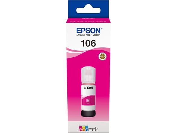 Epson 106 - 70 ml - magenta - original - blekkbeholder - for EcoTank ET-7700, ET-7750, L7160, L7180; Expression Premium ET-7700, ET-7750