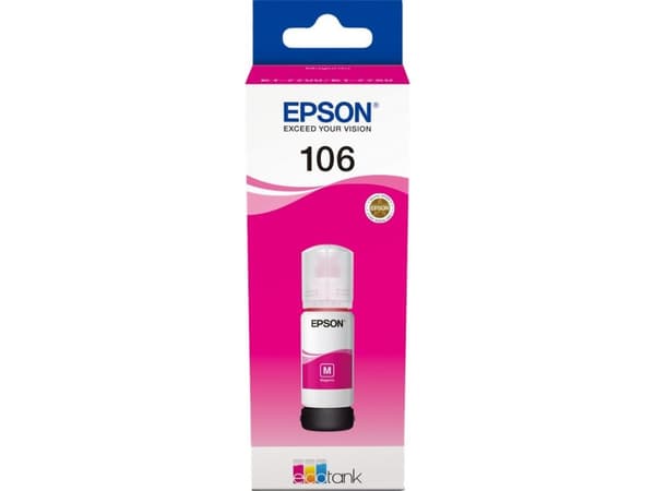 Epson 106 - 70 ml - magenta - original - blekkbeholder - for EcoTank ET-7700, ET-7750, L7160, L7180; Expression Premium ET-7700, ET-7750