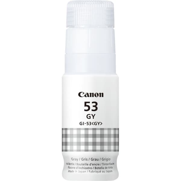 Muste täyttöpatruunoihin Canon GI-53GY Harmaa