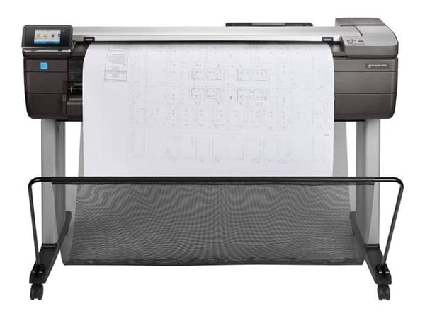 HP DesignJet T830 24p MFP-skrivare med nytt stativ