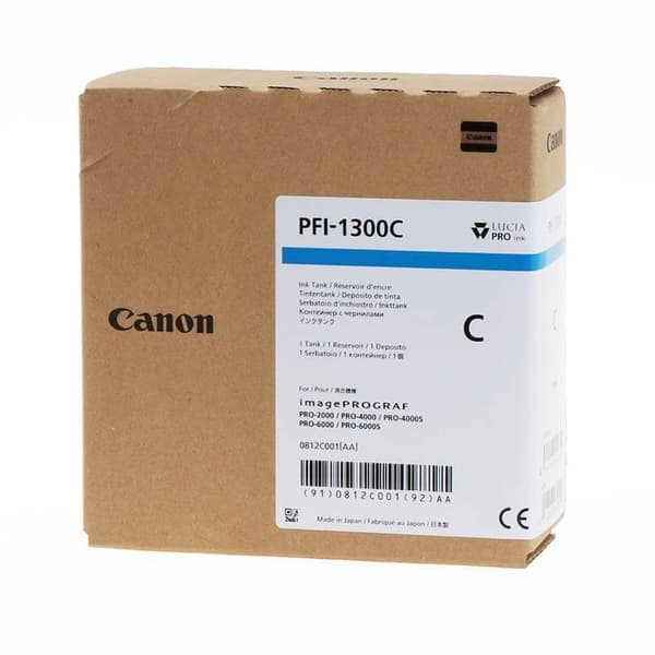 Canon Blekk 0812C001 PFI-1300 Cyan