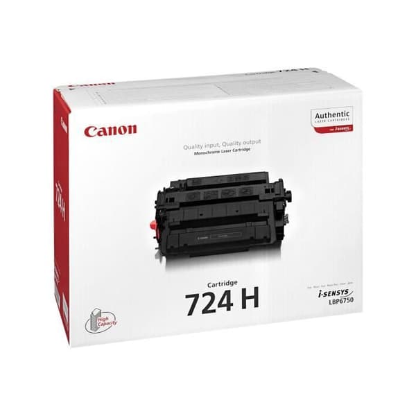 Canon CRG-724H svart tonerkassett för i-SENSYS LBP6750dn, LBP6780x, MF512x, MF515x