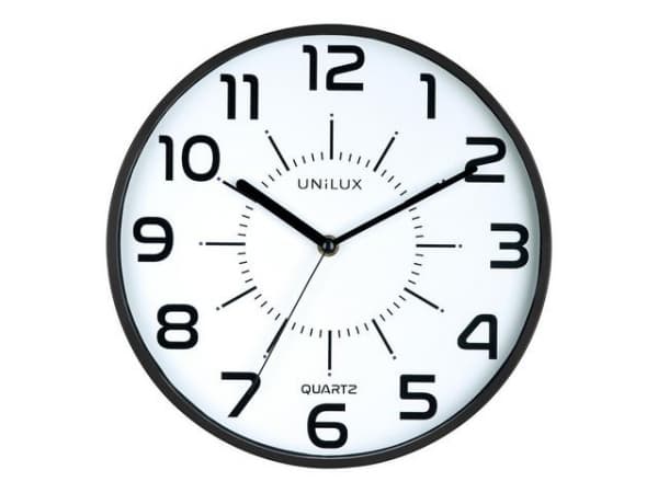 Veggur Unilux Pop Ø28,5Cm Quartz Sort (1 stk.)
