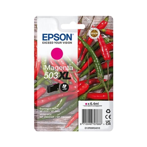 Bläckpatron - EPSON - 503 PIMENT - Stor kapacitet - Magenta