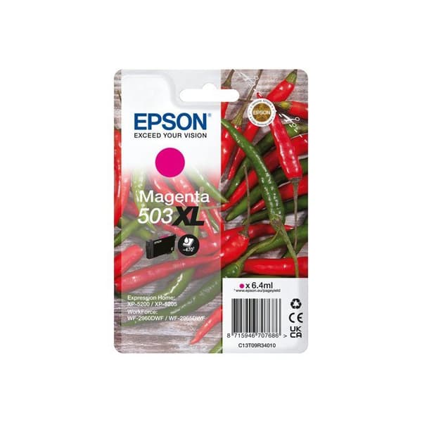 Bläckpatron - EPSON - 503 PIMENT - Stor kapacitet - Magenta