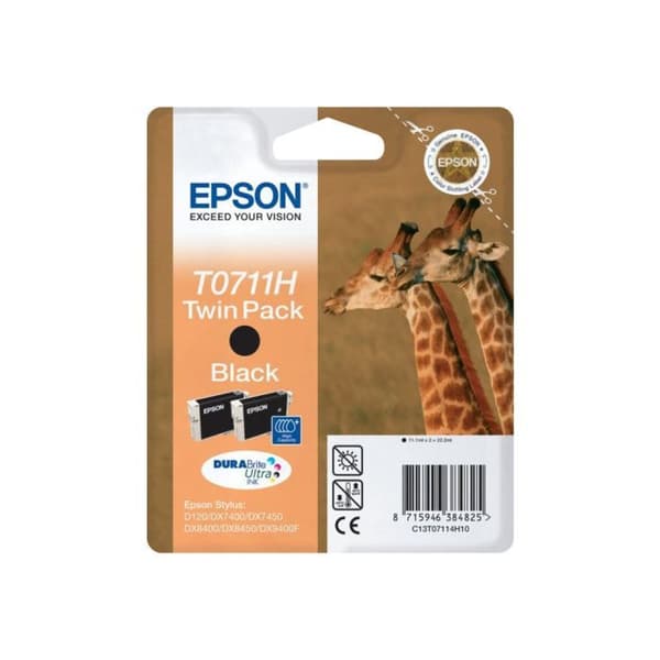 EPSON DURABrite T0711 Bläckpatron - Svart - Bläckstråle