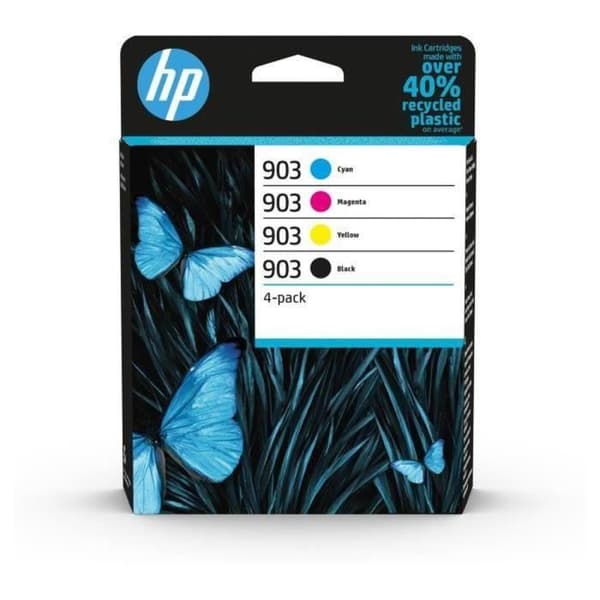 HP 903 4-pack svarta, cyan, gula och magenta originalbläckpatroner (6ZC73AE) för HP OfficeJet / OfficeJet Pro 6900