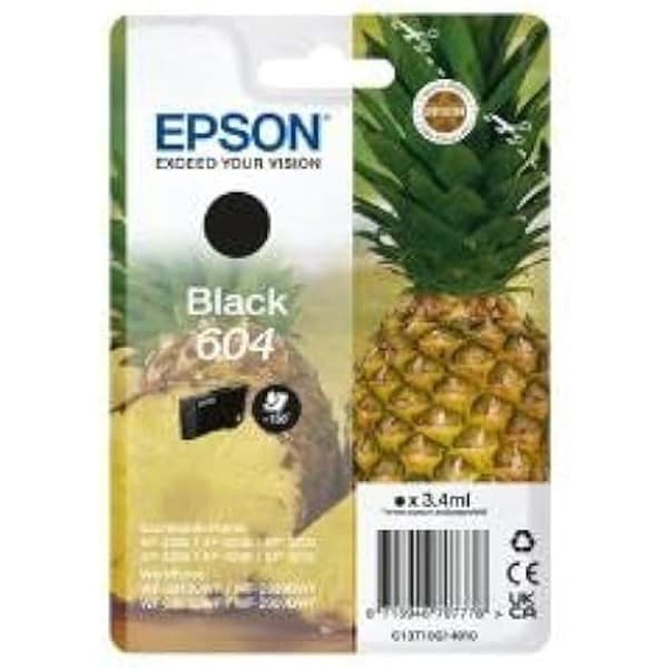 Tonerpatron - EPSON - 604 - Original - Svart - Kompatibel med Epson-skrivare