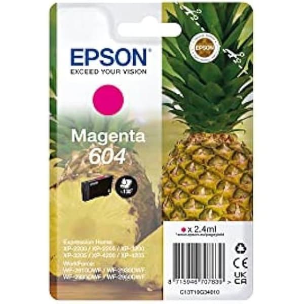 Bläckpatron - EPSON - 604 - Magenta - Original - Bläckstråle - 1 enhet