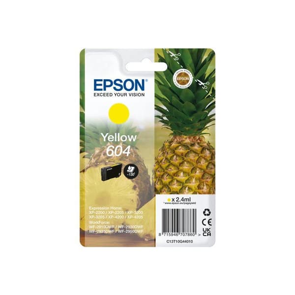 Bläckpatron 604 Ananas gul,Standardkapacitet,Original förbrukningsvara