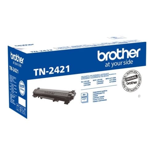 Brother TN2421 - hög kapacitet - original - tonerkassett