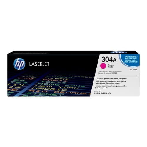 HP 304A - magenta - original - LaserJet - tonerkassett (CC533A)