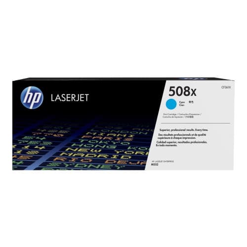HP 508X - Lång livslängd - cyan - original - LaserJet - tonerkassett (CF361X)