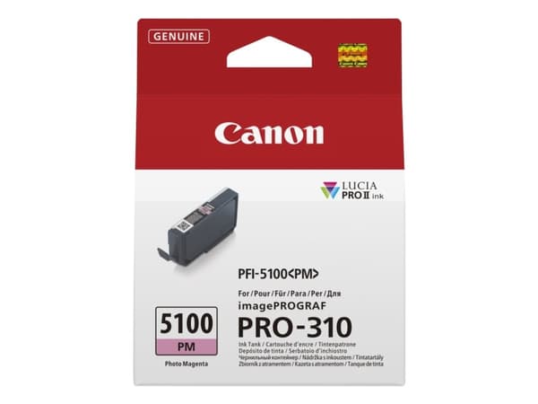 Canon PFI-5100 PM - 14.4 ml - fotomagenta - original - hengeboks - blekkbeholder - for imagePROGRAF PRO-310