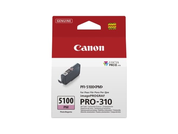 Canon PFI-5100 PM - 14.4 ml - fotomagenta - original - hengeboks - blekkbeholder - for imagePROGRAF PRO-310