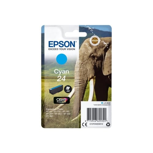 Epson 24 - cyan - original - bläckpatron
