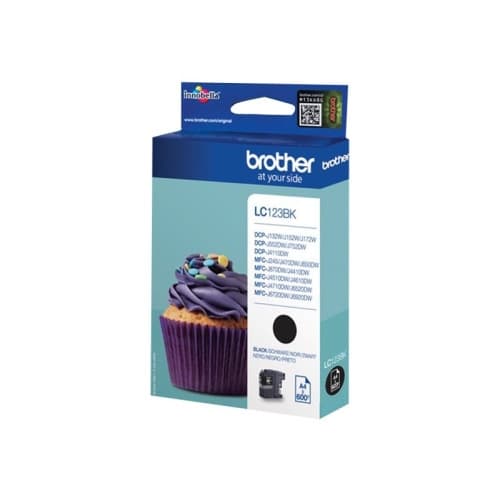 Brother LC123BK - Lång livslängd - svart - original - bläckpatron
