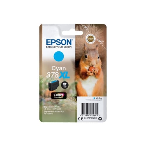 Epson 378XL - hög kapacitet - cyan - original - bläckpatron