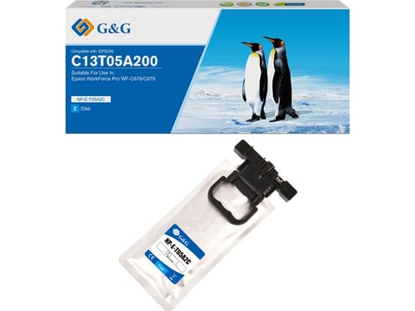 G&G G&G blekkkompatibel blekk / blekk med C13T05A200, NP-E-T05A2C-A, cyan, 20000-tallet