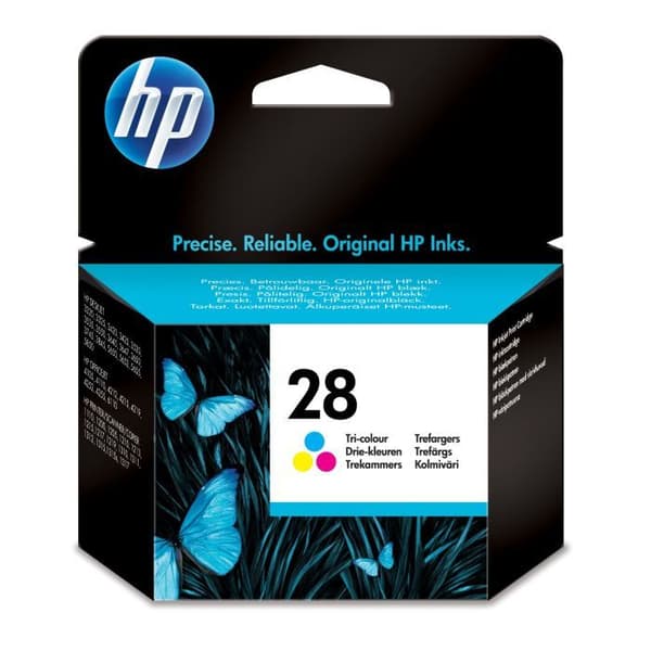 HP-paket med 1 28 originalbläckpatron - Tricolor - 8 ml - 240 sidor