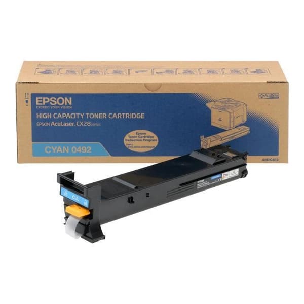 EPSON ACULASER CX28DN tonerkassett - Hög kapacitet - Cyan - 8000 sidor
