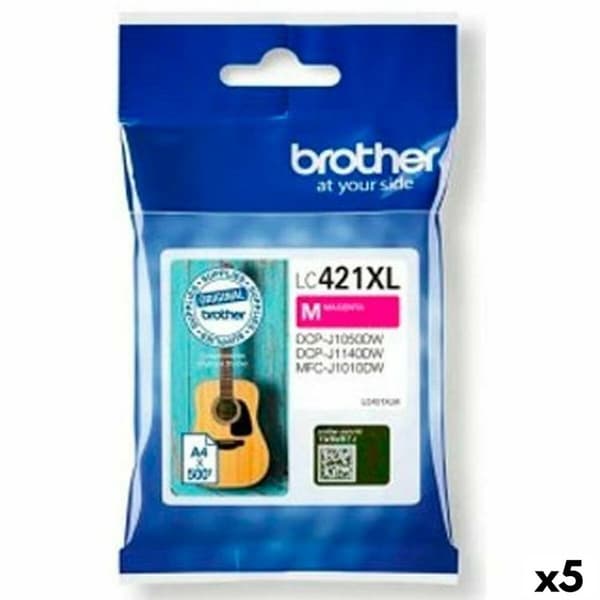 Original Bläckpatron Brother MFC-J1010DW / DCP-J1050DW Magenta (5 antal)