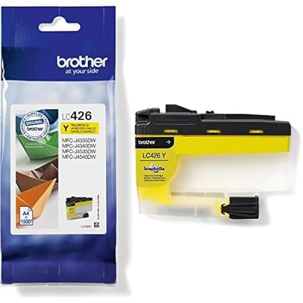 Brother LC426 gul bläckpatron (pack med 5) - BROTHER - Bläckstråle