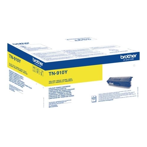 Brother TN910Y - Ultra Jumbo - gul - original - tonerkassett