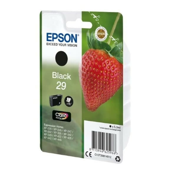 Original Bläckpatron Epson C13T29814022 Svart