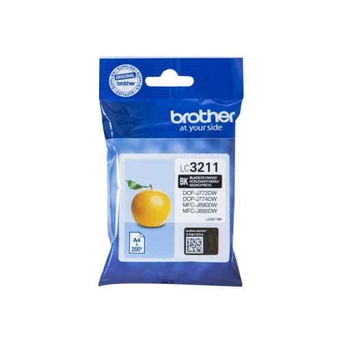 Brother LC3211BK - svart - original - bläckpatron