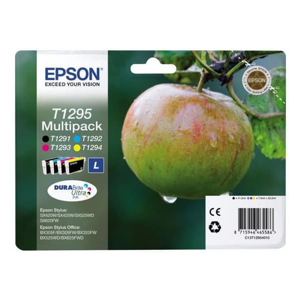Epson T1295 multipack tonerkassett - svart, gul, cyan, magenta